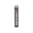 Juego de 10 dados cuadro 1/4' std, TRUPER