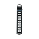 Juego de 10 dados cuadro 1/4' mm, TRUPER