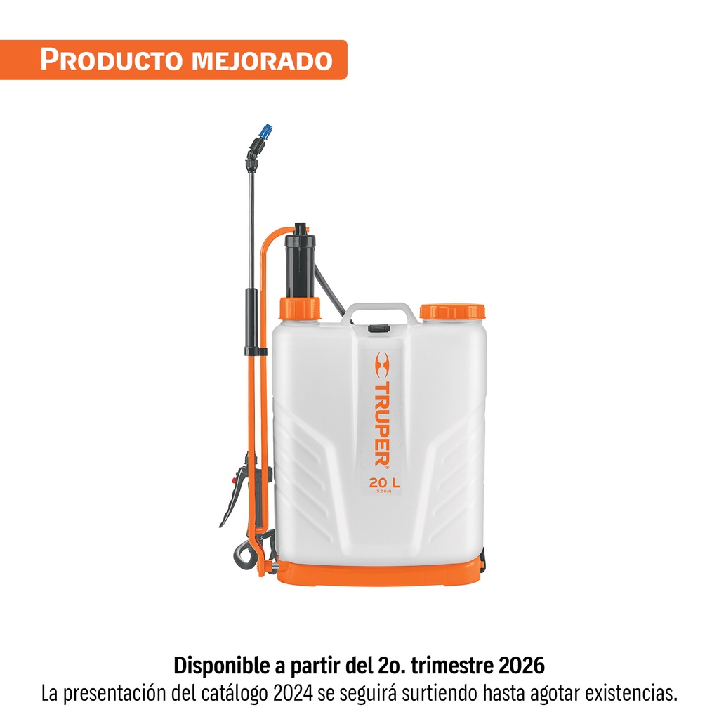 Fumigador de 20 L manual de mochila, TRUPER
