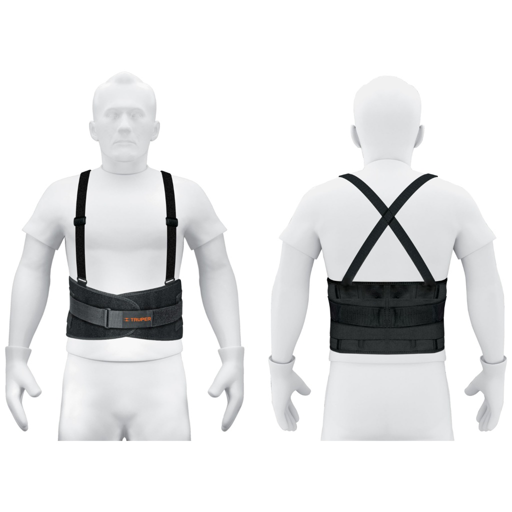 Faja lumbar con tercer cinturón, talla M, TRUPER