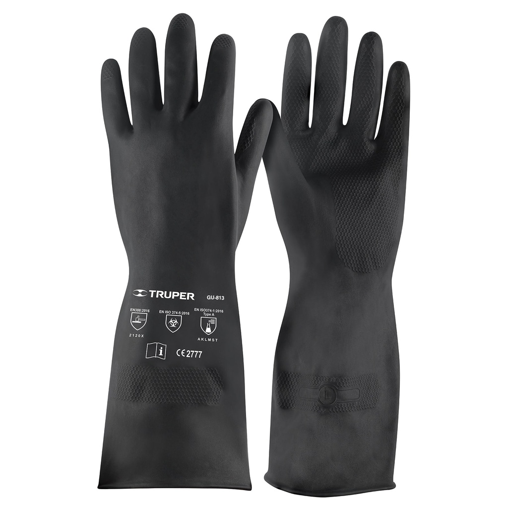 Guantes de neopreno para manejo de químicos, G, TRUPER
