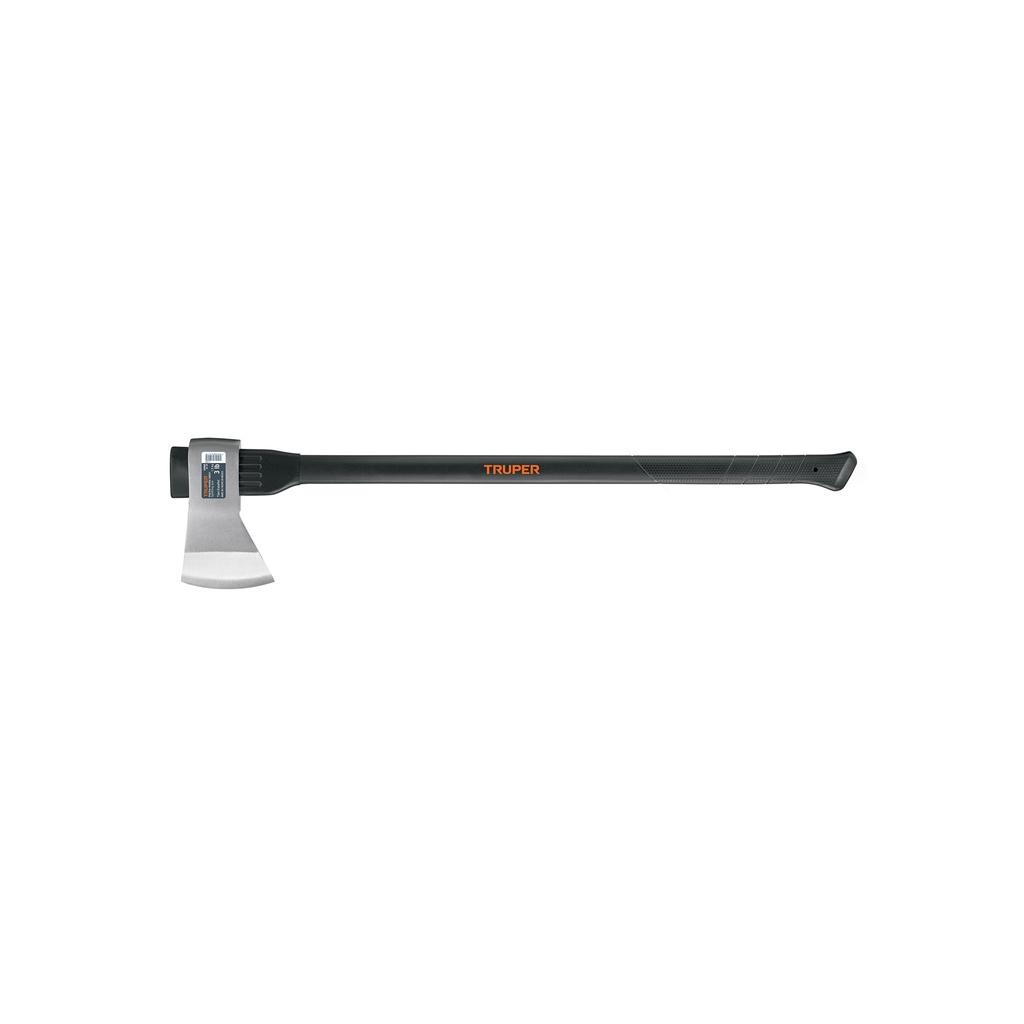 Hacha media labor 3 lb, mango de fibra de vidrio 36', TRUPER