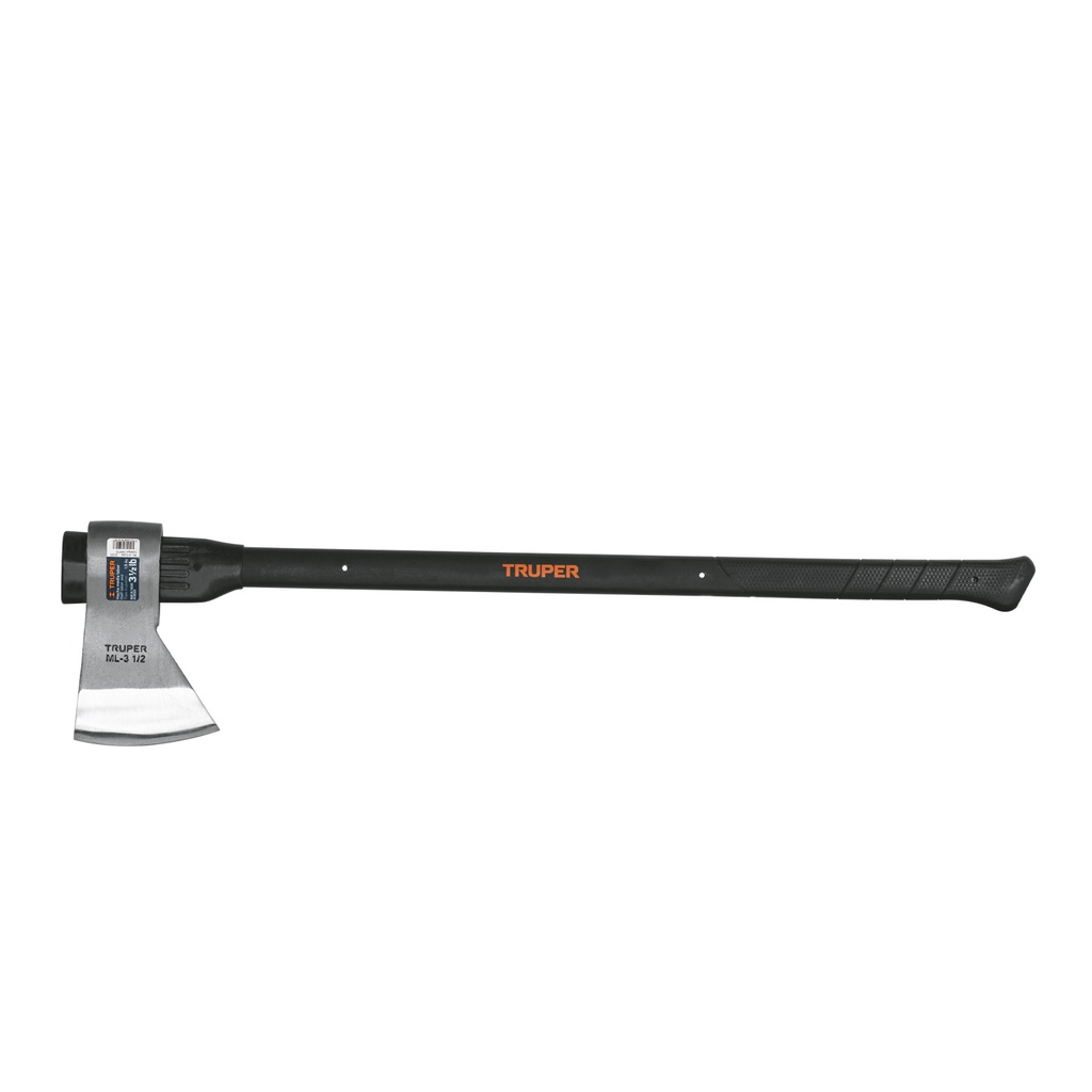 Hacha media labor 3-1/2 lb, mango de fibra de vidrio 36'