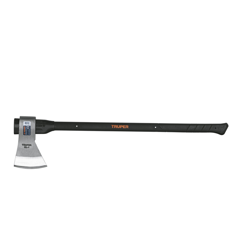 Hacha media labor 4 lb, mango de fibra de vidrio 36',TRUPER