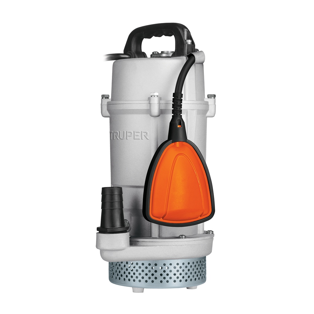 Bomba sumergible cubierta aluminio,agua limpia,3/4HP, TRUPER