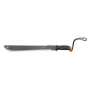 Machete doble filo 18', cacha atornillada, funda de cartón