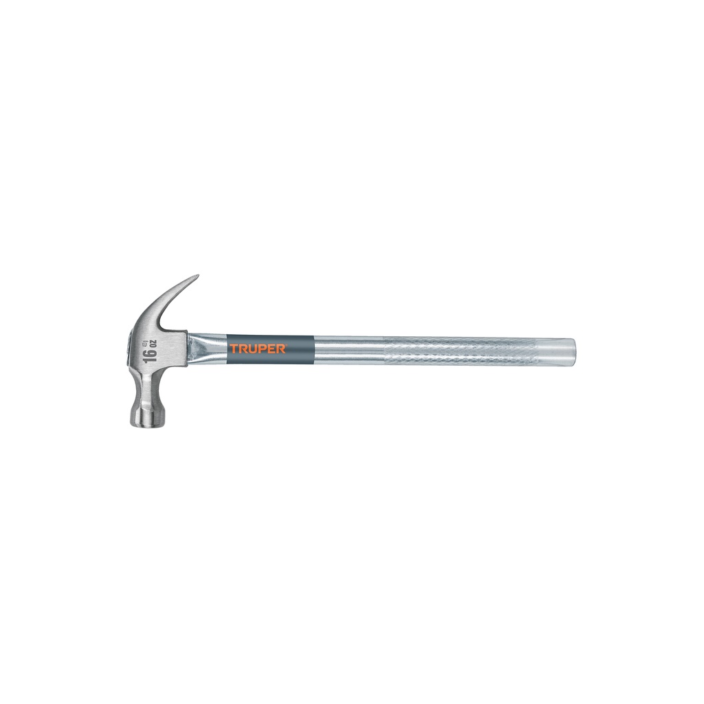 Martillo tubular pulido 16 oz uña curva, TRUPER