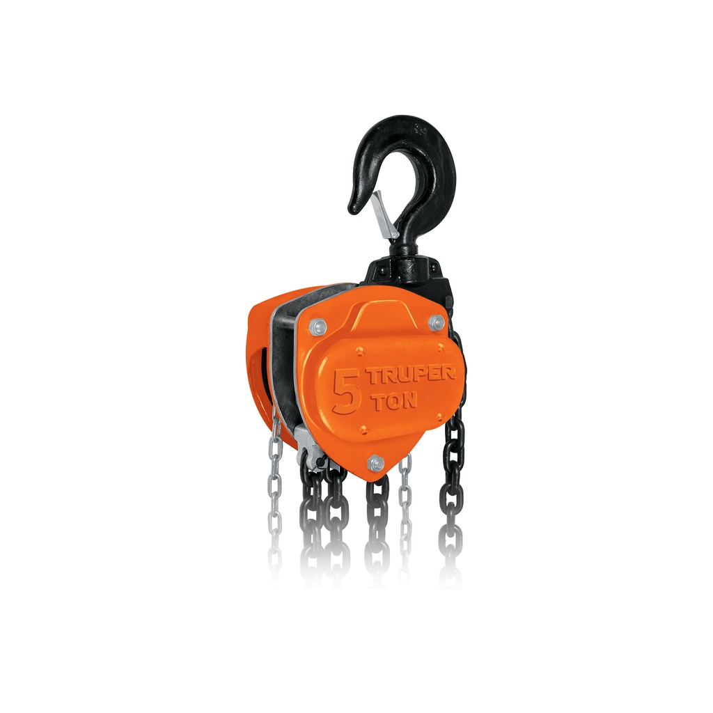 Polipasto industrial de cadena, 5 toneladas, TRUPER