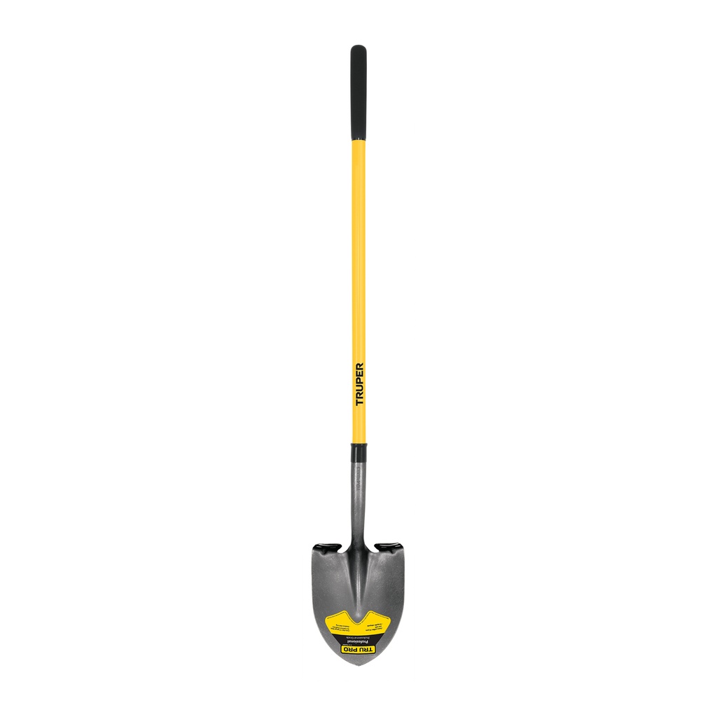 Pala redonda Tru Pro, mango largo de fibra de vidrio 48'