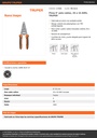 Pinza 6' pela cables, 26 a 16 AWG, TRUPER