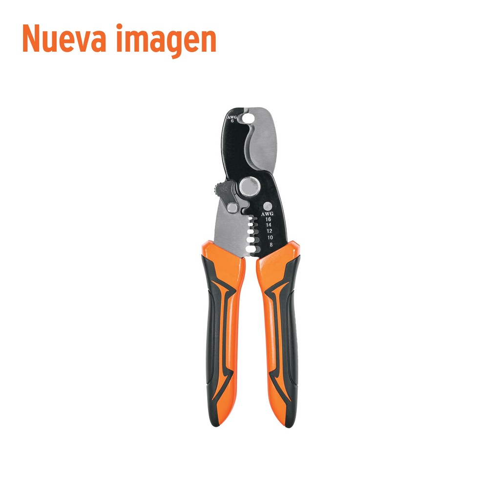 Pinza profesional 7' pela cables y corta cables, 14 a 8 AWG