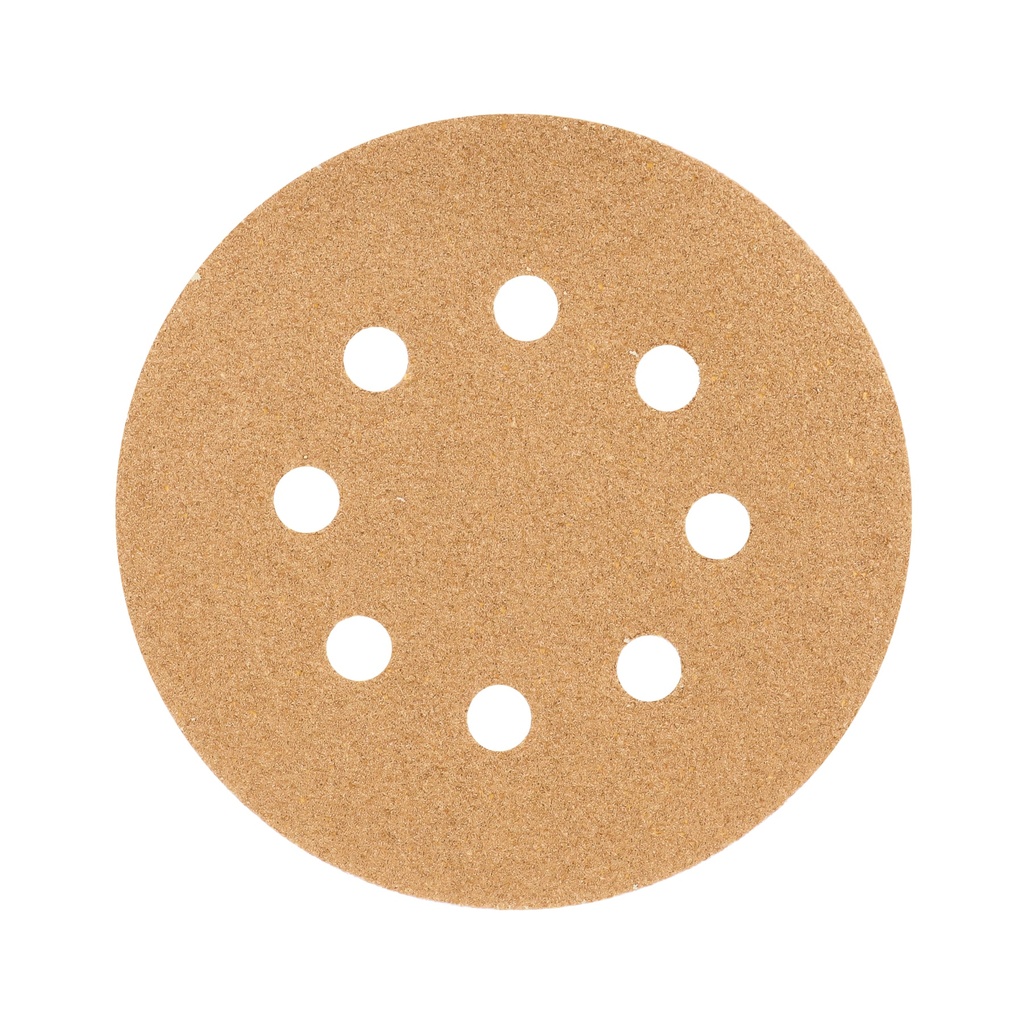 Paquete con 5 discos de lija 5' grano 60, 8 perforaciones