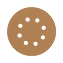 Paquete con 5 discos de lija 5' grano 120, 8 perforaciones
