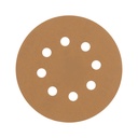 Paquete con 5 discos de lija 5' grano 180, 8 perforaciones