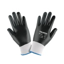 Guantes de poliéster recubiertos de nitrilo, M, TRUPER