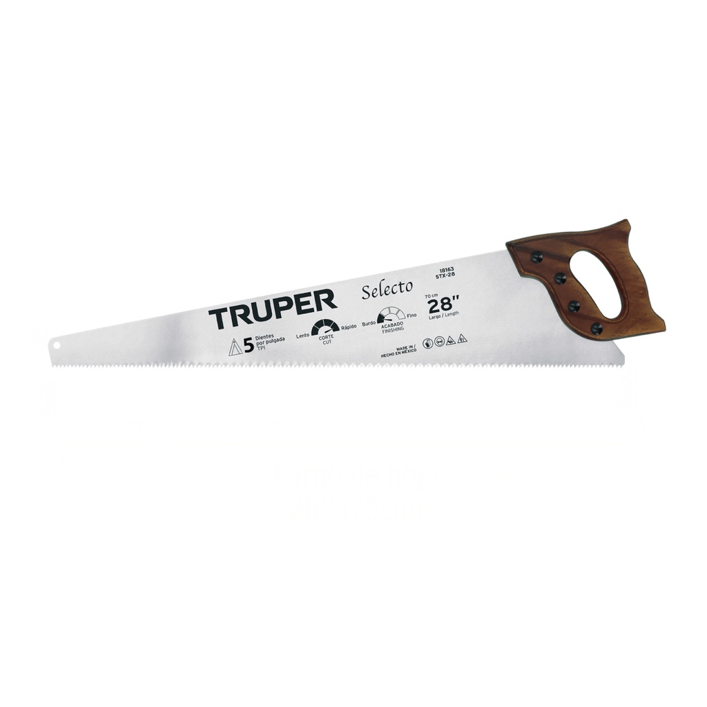 Serrucho 28', Selecto, 5 DPP, TRUPER