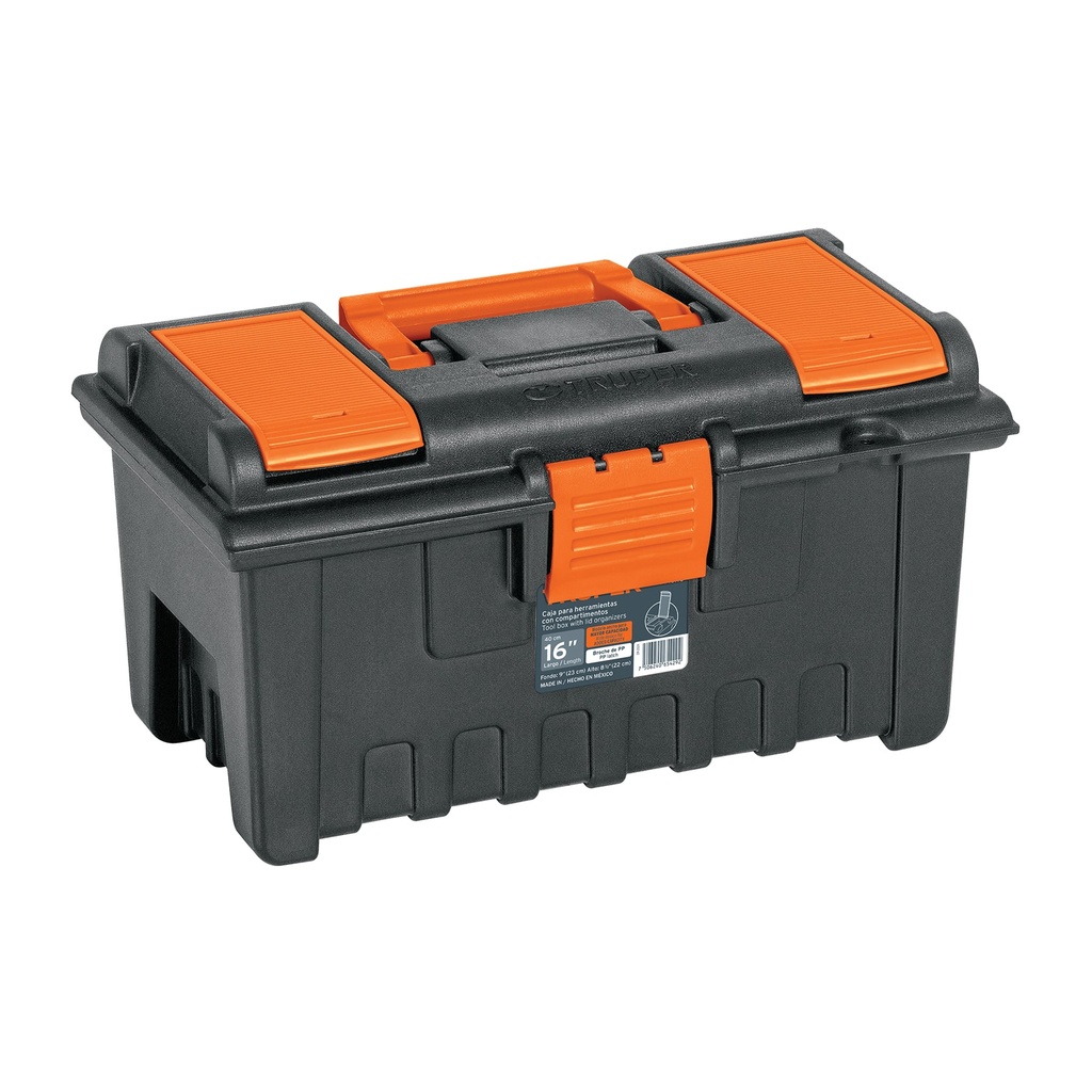 Caja para herramienta de 16' con compartimentos, TRUPER