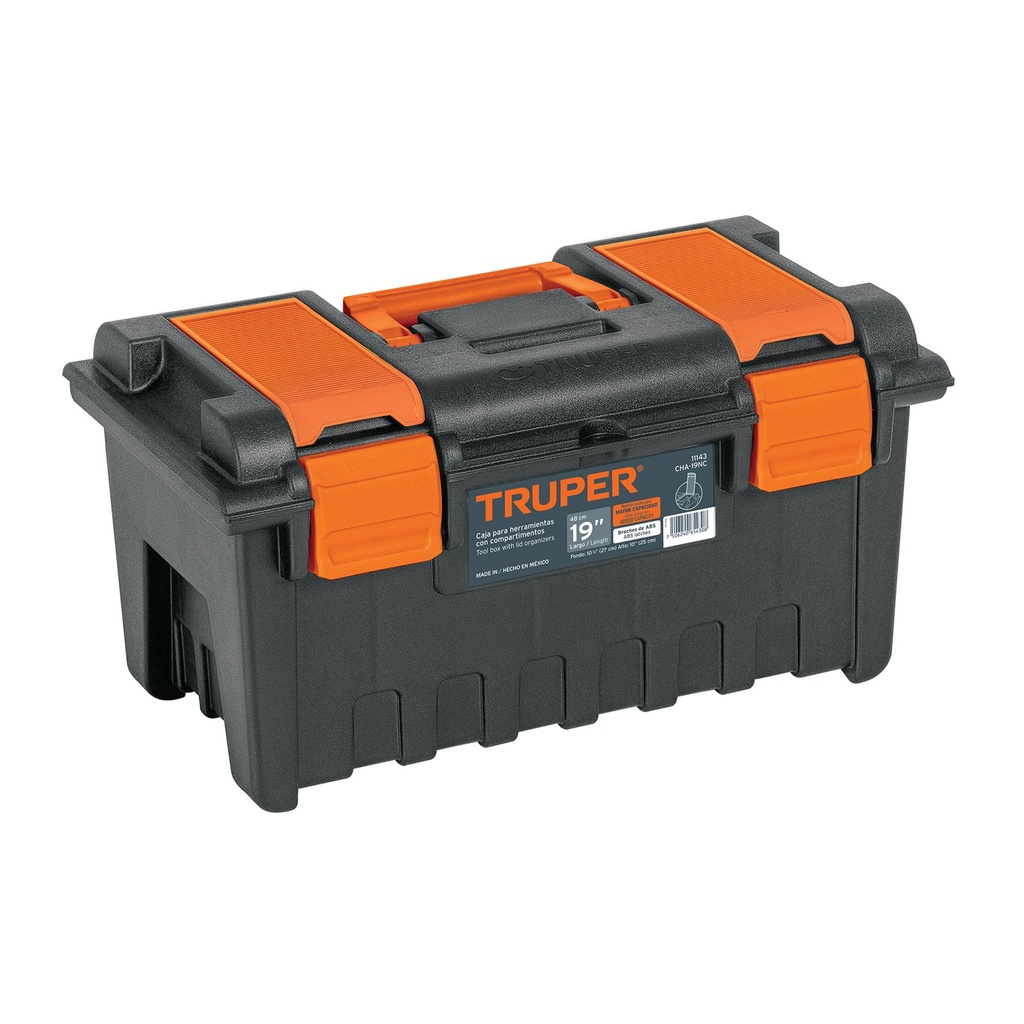 Caja para herramienta de 19' con compartimentos, TRUPER