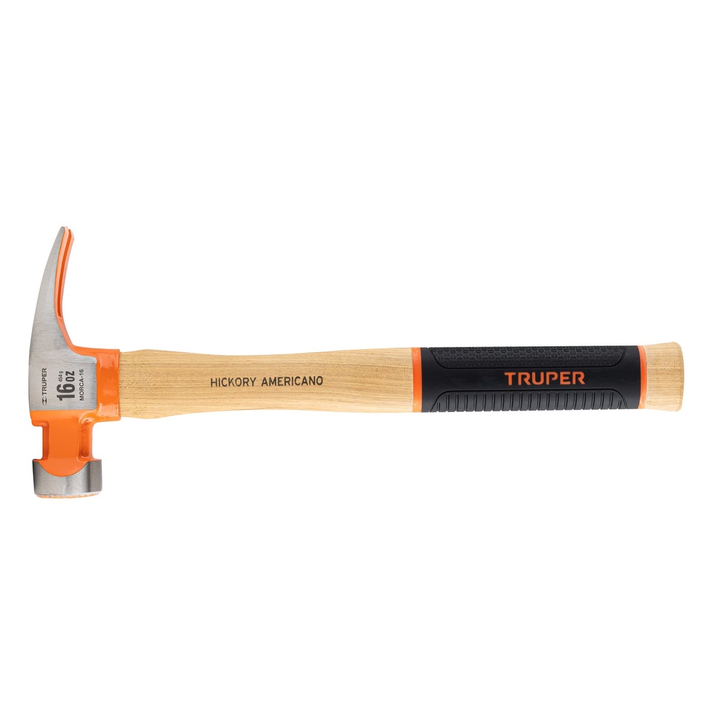 Martillo 16 oz uña recta tipo California Ripper, TRUPER Grip