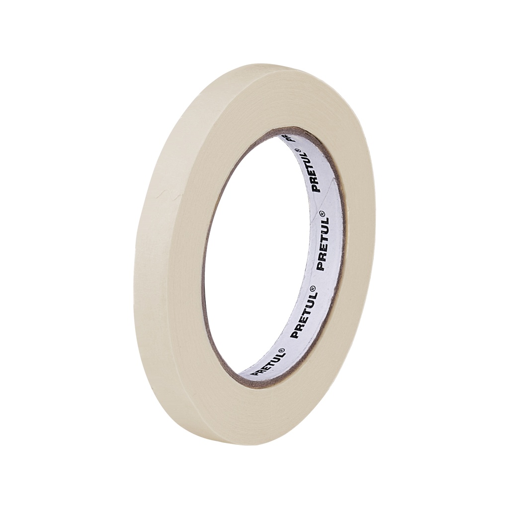 Cinta masking tape de 1/2' x 50 m, PRETUL