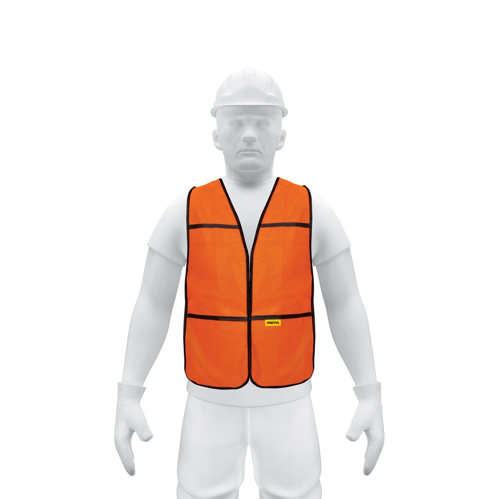 Chaleco de seguridad, uso de día, naranja, PRETUL