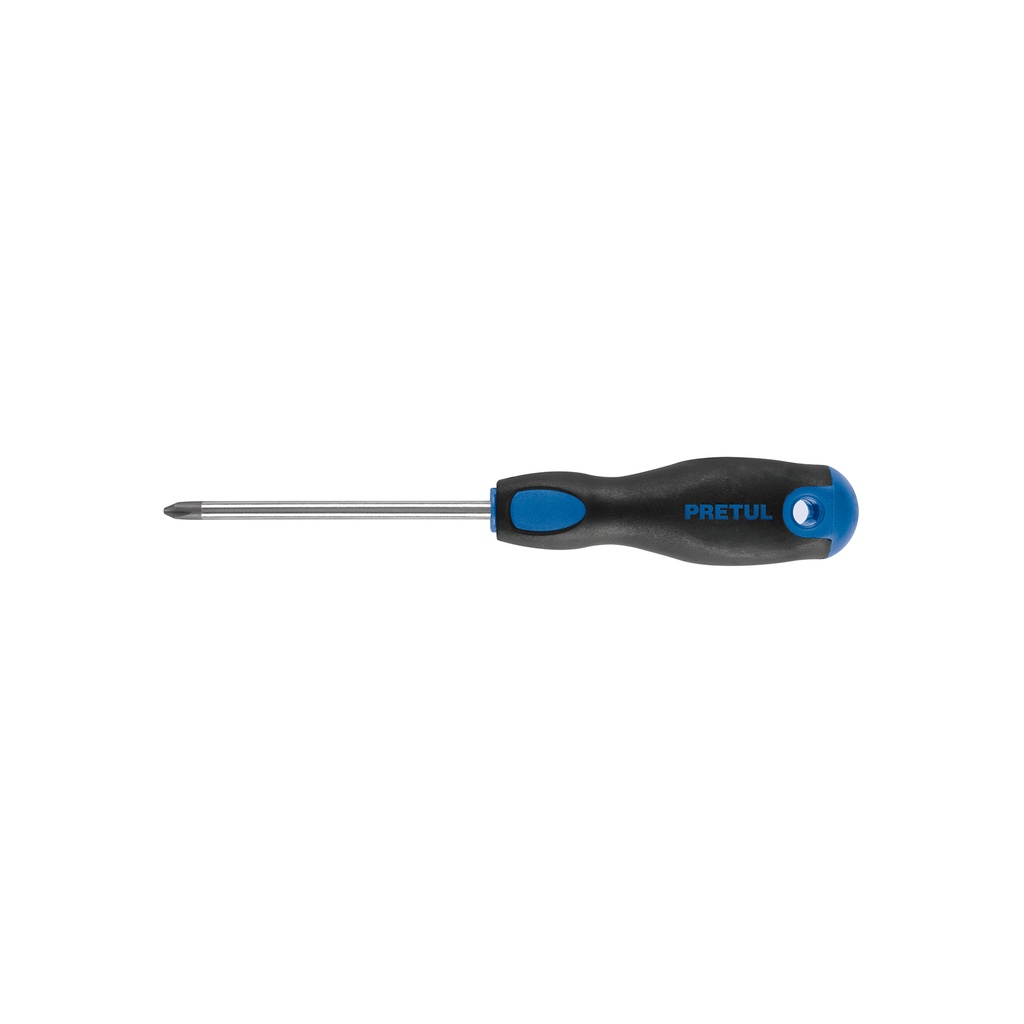 Desarmador de cruz 1/4' x 4' mango Comfort Grip, PRETUL