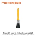 Brocha uso general de 1' con mango de plástico, PRETUL