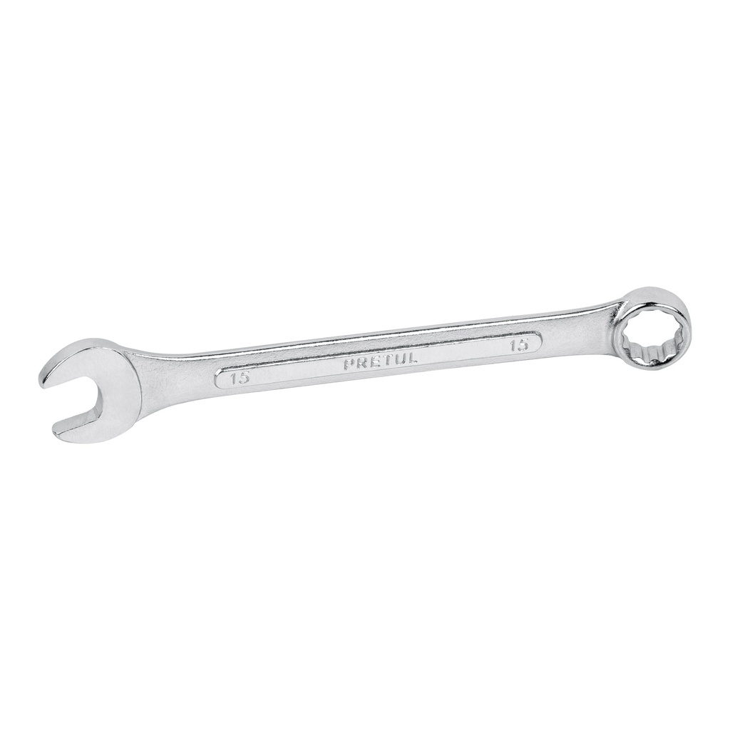 Llave combinada 15 mm x 190 mm de largo, PRETUL