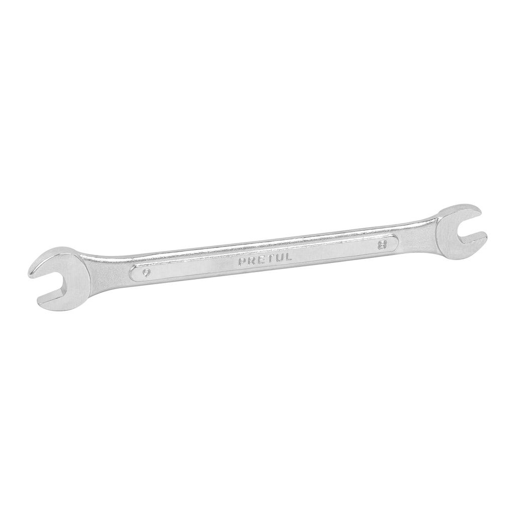 Llave española 8 x 9 mm x 140 mm de largo, PRETUL