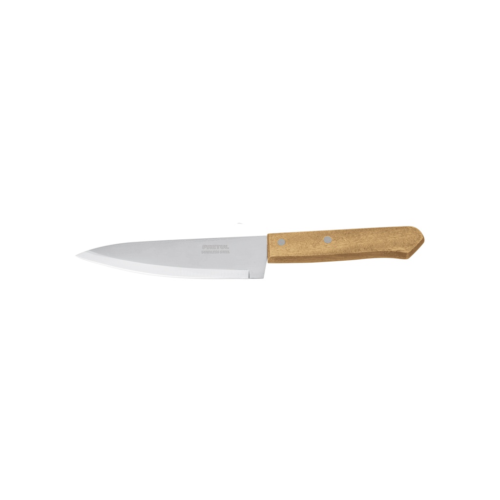 Cuchillo de chef 6' mango de madera, PRETUL