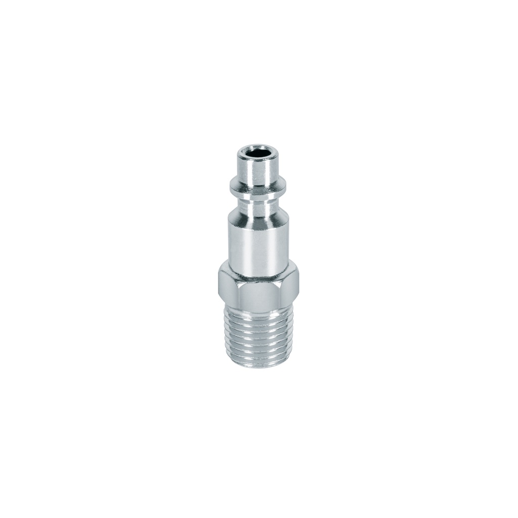 Conector rápido de acero, macho, cuerda 1/4' NPT, PRETUL
