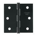 Bisagra cuadrada 2-1/2', negro mate, cabeza plana, BASIC