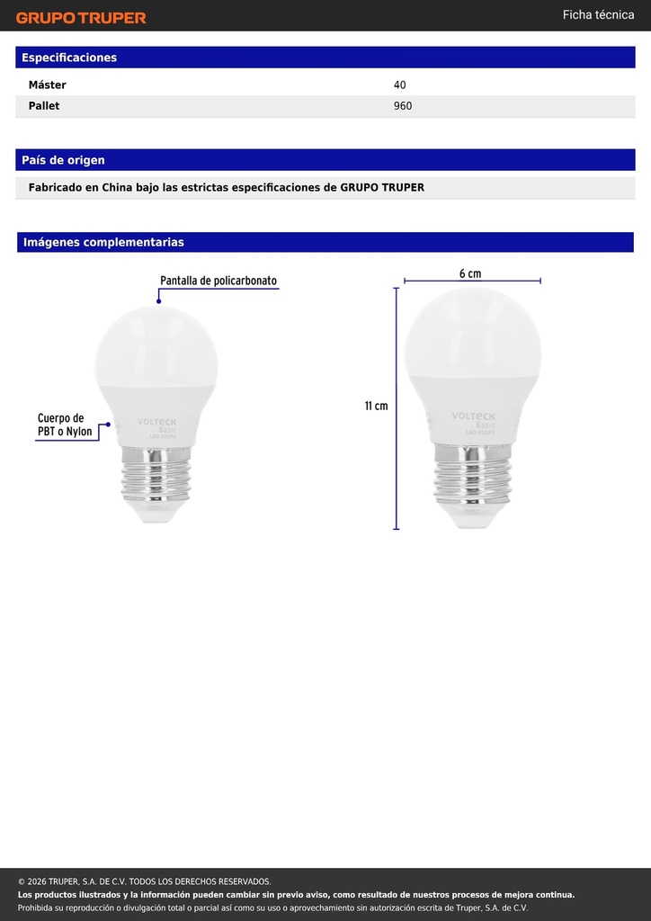 Pack 4 focos LED 8W (60W) A19, 3000K cálida, 790 lm, BASIC