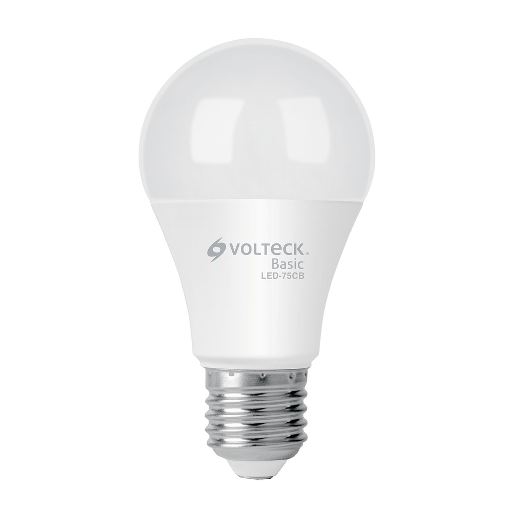Foco LED 10W (75W) A19, 3000K blanca cálida, 950 lm, BASIC