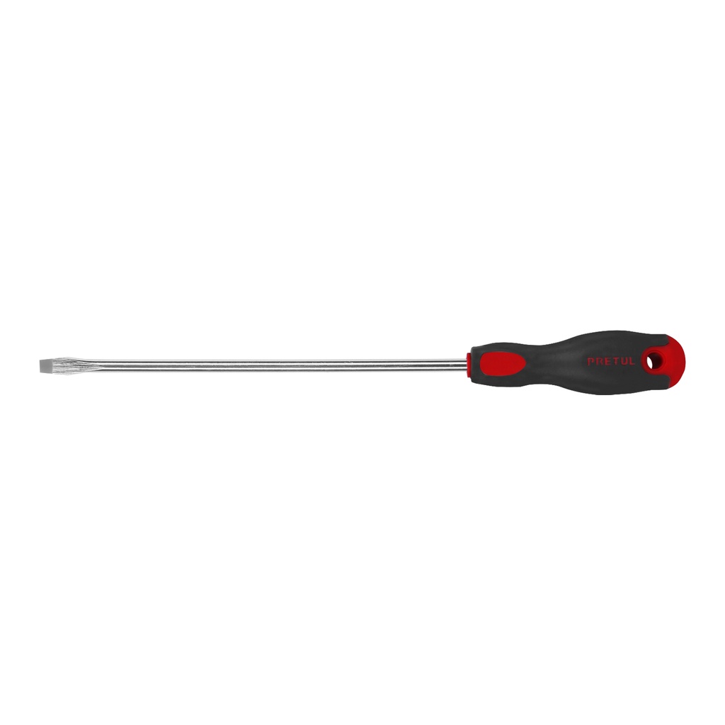 Desarmador plano 5/16' x 10' mango Comfort Grip, PRETUL