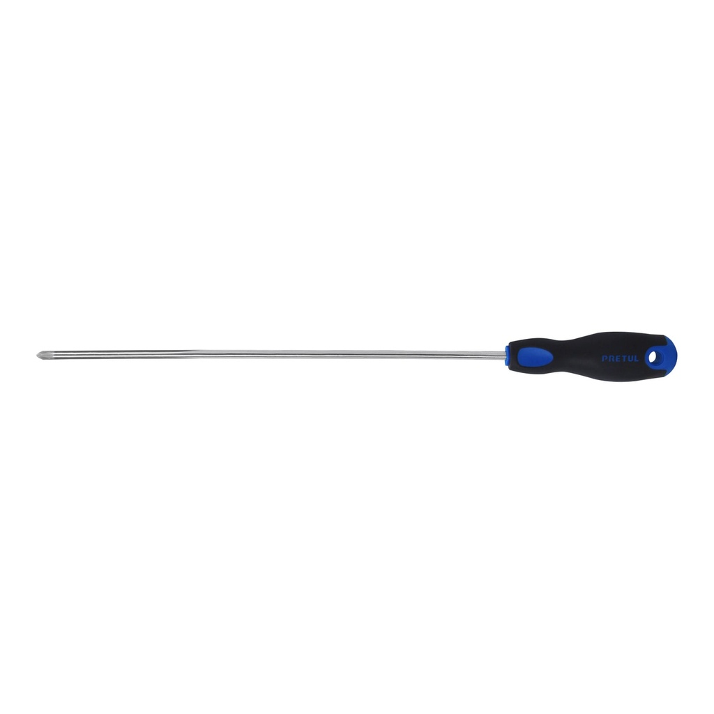 Desarmador de cruz 1/4' x 12' mango Comfort Grip, PRETUL