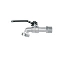Llave de esfera de zinc 1/2', 110 g, s/adaptador, PRETUL