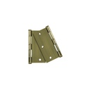 Bolsa c/2 bisagras cuadradas 3-1/2', plana, latón ant, BASIC