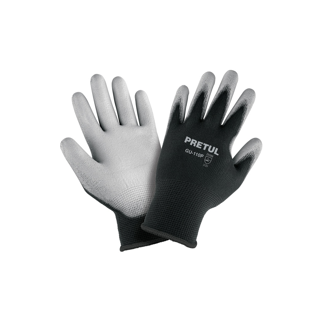 Guantes de nylon recubiertos de poliuretano, XCH, PRETUL