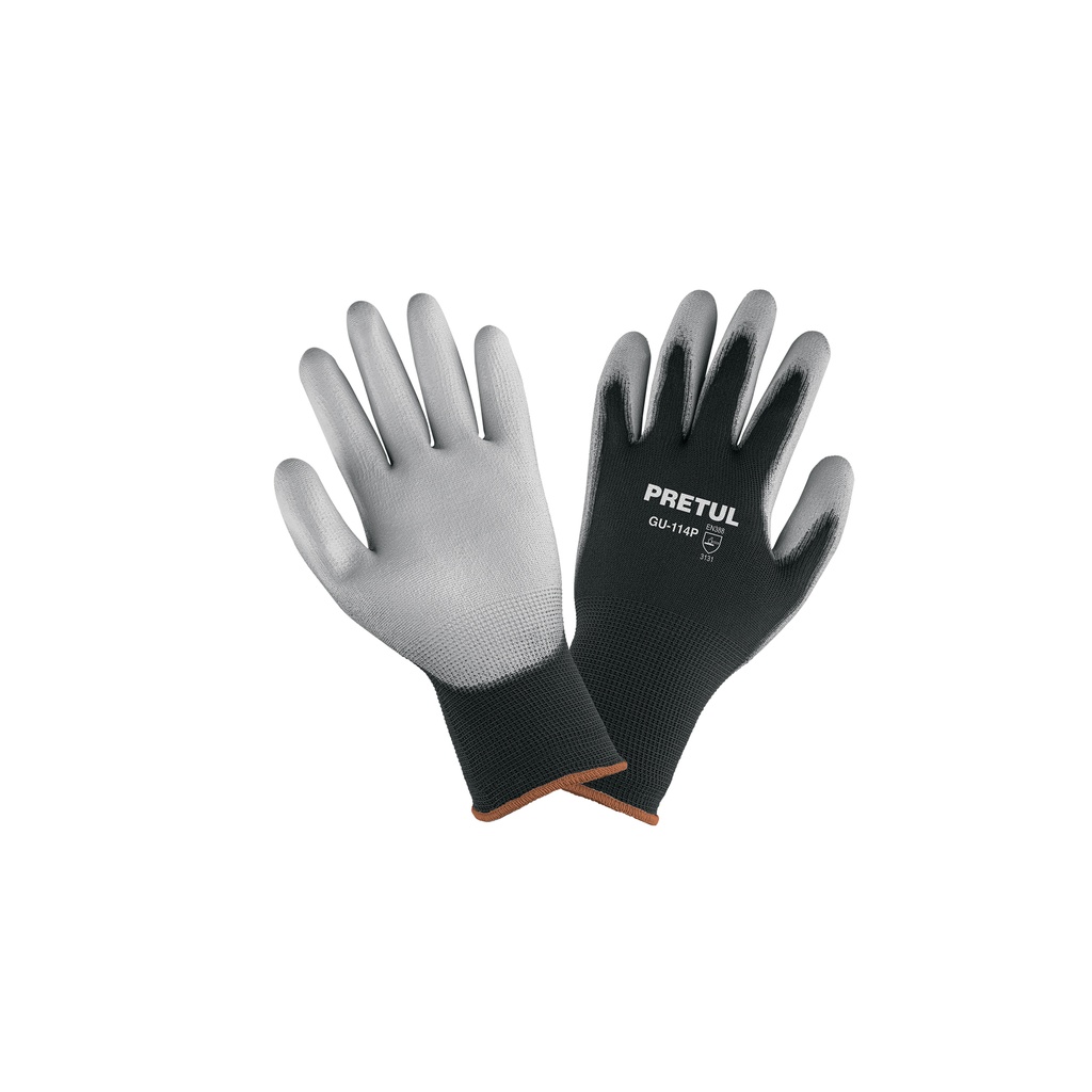 Guantes de nylon recubiertos de poliuretano, XG, PRETUL