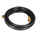 Manguera para gas, PVC negra, 3/8' flare, 3 m, FOSET