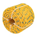 Metro de cuerda amarilla de polipropileno 4 mm, rollo 119m