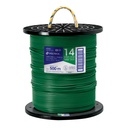 Metro de cable THHW-LS 14 AWG verde en carrete de 500 m