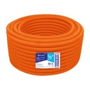 Metro de poliducto 1/2' corrugado flex. s/guía, rollo 50 m