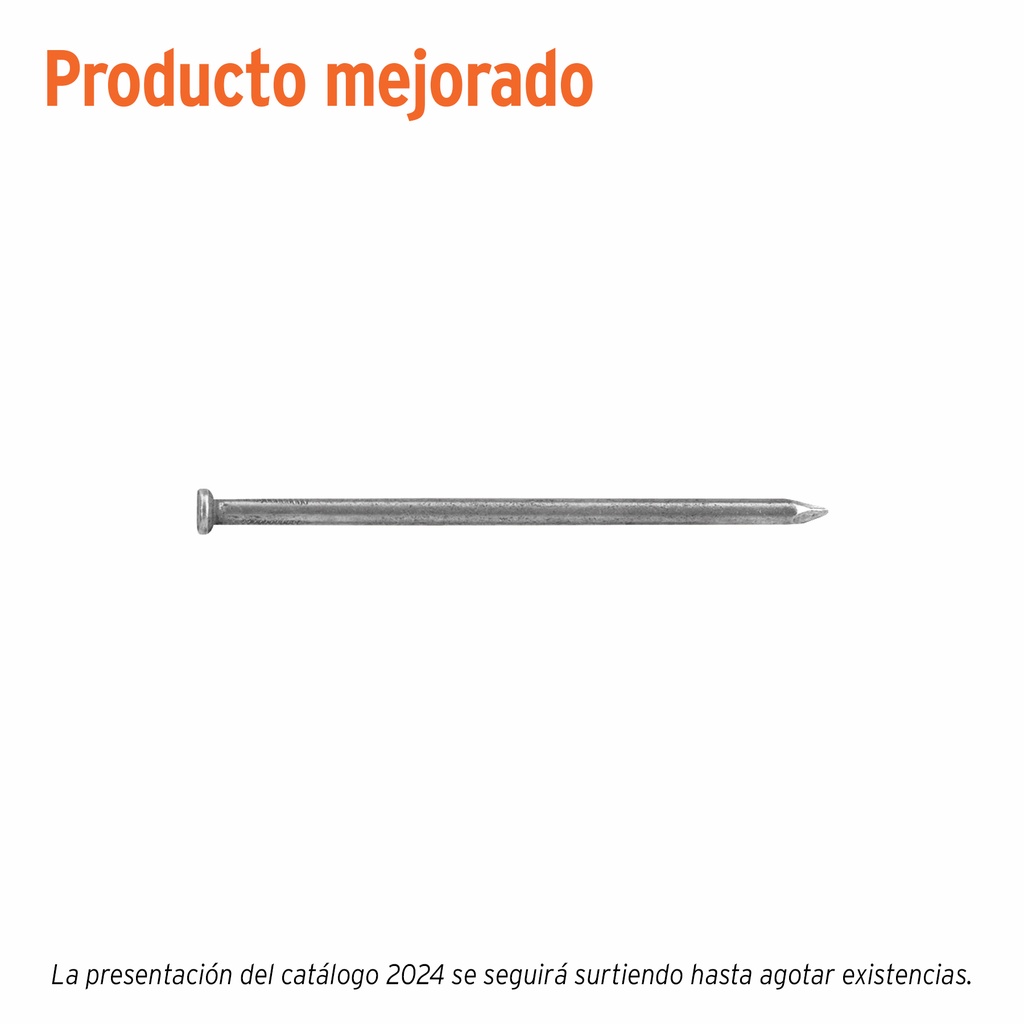 Kilo de clavo estándar 3-1/2' con cabeza en caja de 10 kg