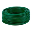 Rollo de 100 metros de cable THW CCA 12 AWG verde, BASIC