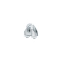 Bolsa c/100 nudos (perros) de hierro p/cable de 1/8', FIERO