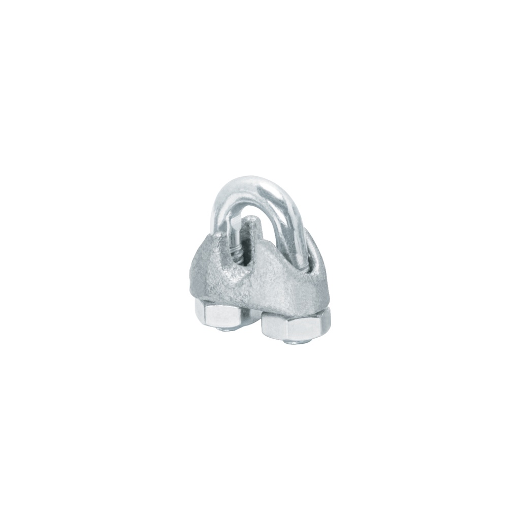 Bolsa c/50 nudos (perros) de hierro p/cable de 3/16', FIERO