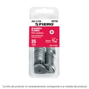 Blíster con 25 arandelas planas de 5/16', FIERO