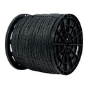 Kilo de cuerda negra de polipropileno 6 mm, carrete 20kg